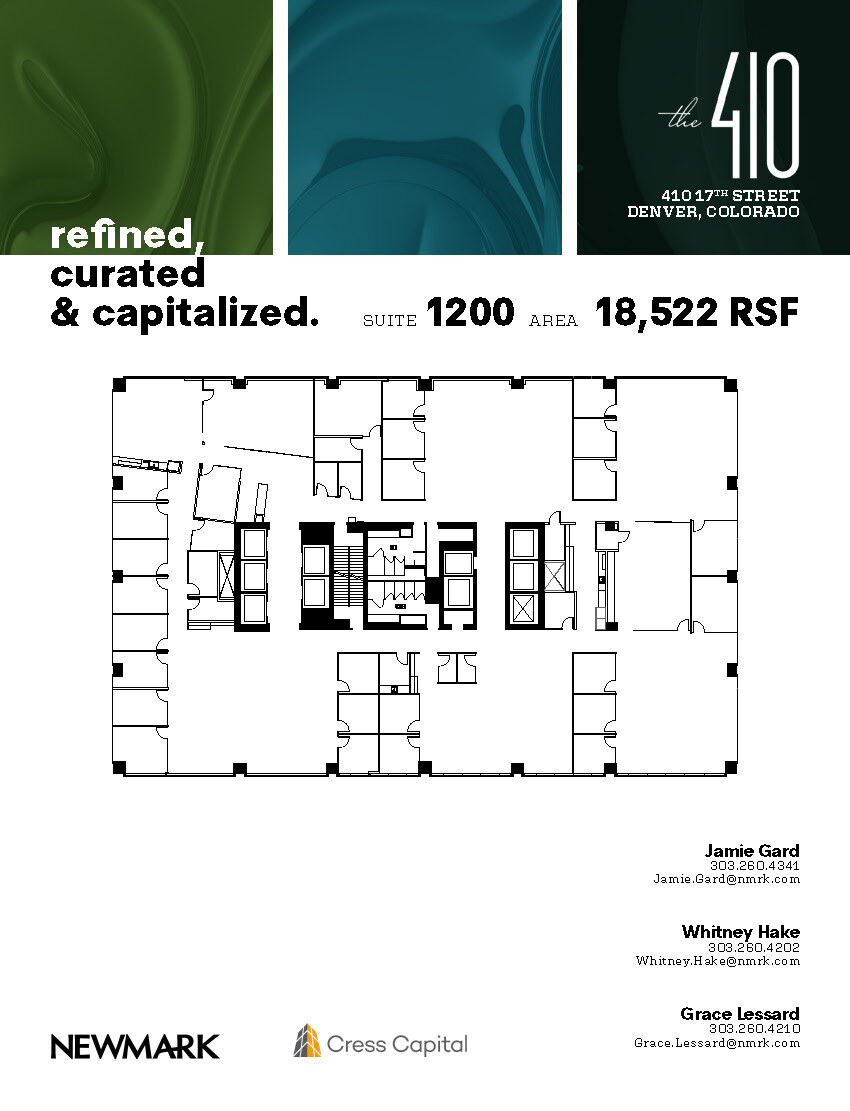 410 17th St, Denver, CO à louer Plan d’étage– Image 1 sur 1