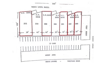 200-212 W North Ave, Lombard, IL à louer Plan de site– Image 2 sur 2