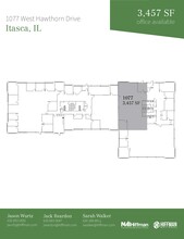 1091-1099 W Hawthorn Dr, Itasca, IL à louer Plan d’étage– Image 1 sur 1
