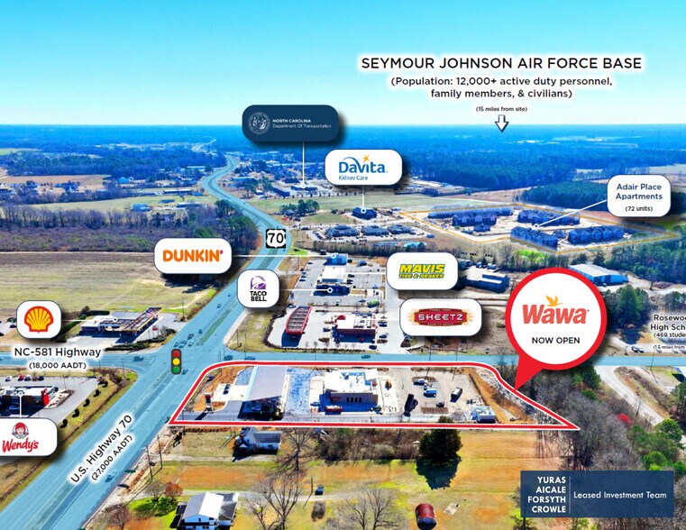 2853 US Highway 70 W, Goldsboro, NC à vendre - Photo de l’immeuble – Image 2 sur 8