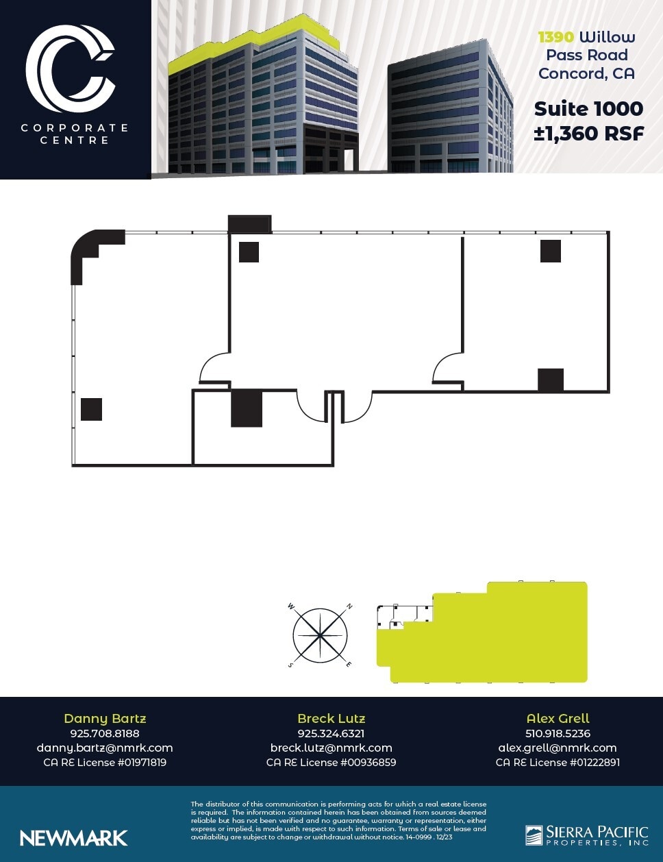 1390 Willow Pass Rd, Concord, CA à louer Plan d’étage– Image 1 sur 1