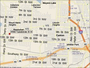 4964-4968 W Tuscarawas St, Canton, OH - Vue aérienne  vue de carte