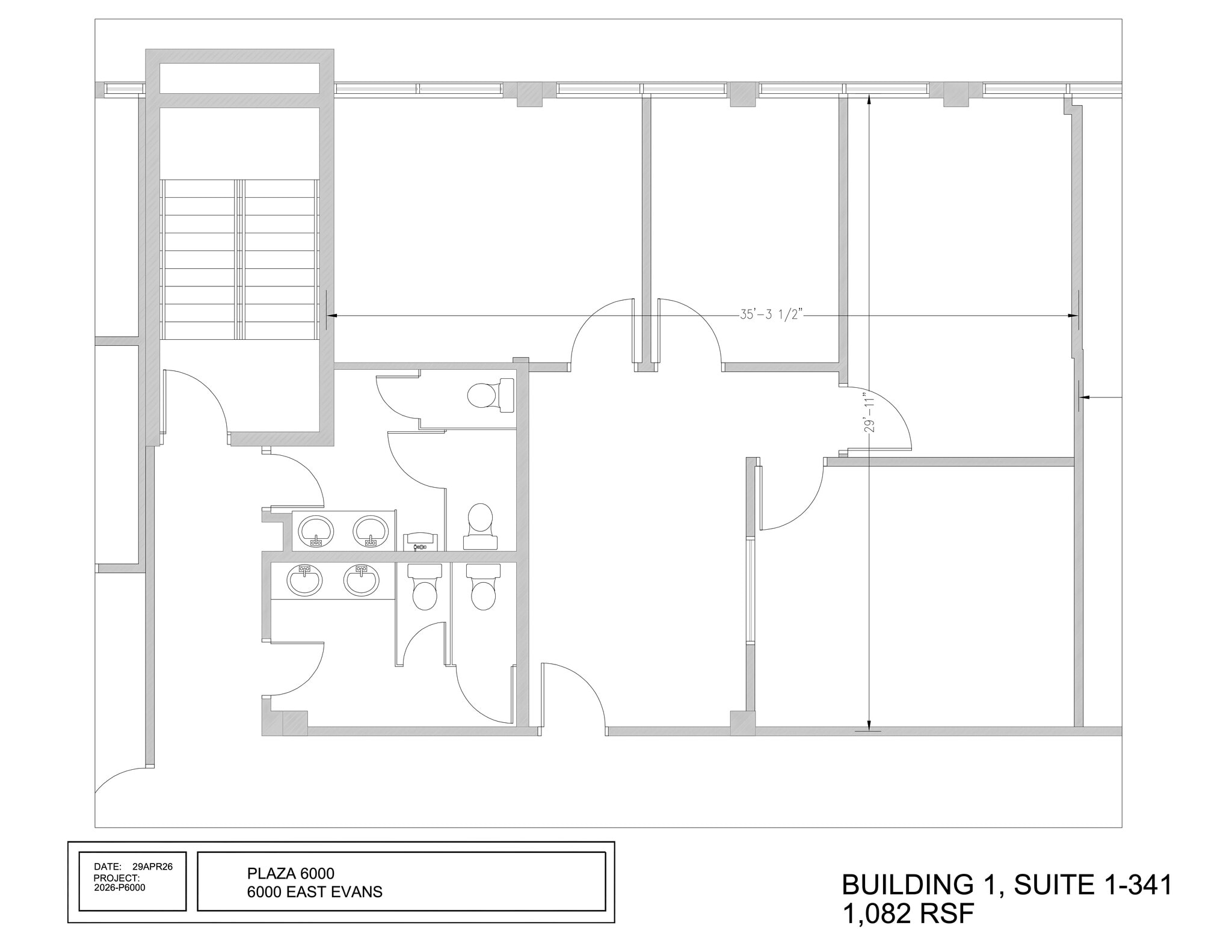 6000 E Evans Ave, Denver, CO à louer Plan de site– Image 1 sur 1