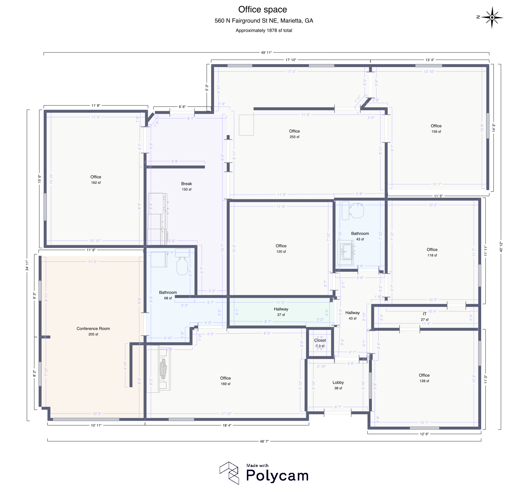 560 NE Fairground St, Marietta, GA à louer Plan d’étage– Image 1 sur 1