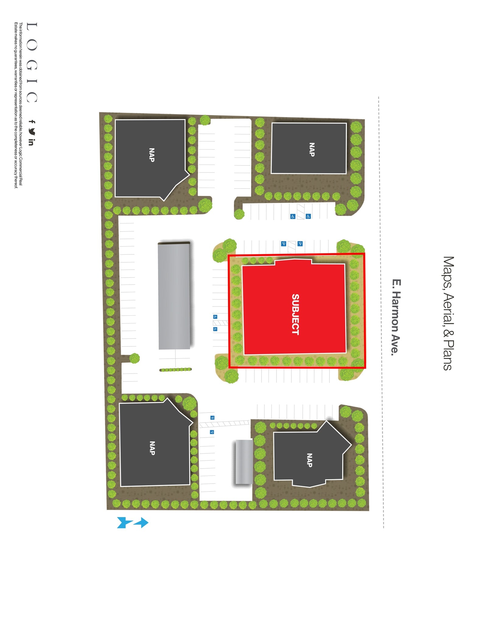 3511 E Harmon Ave, Las Vegas, NV à louer Plan de site– Image 1 sur 1