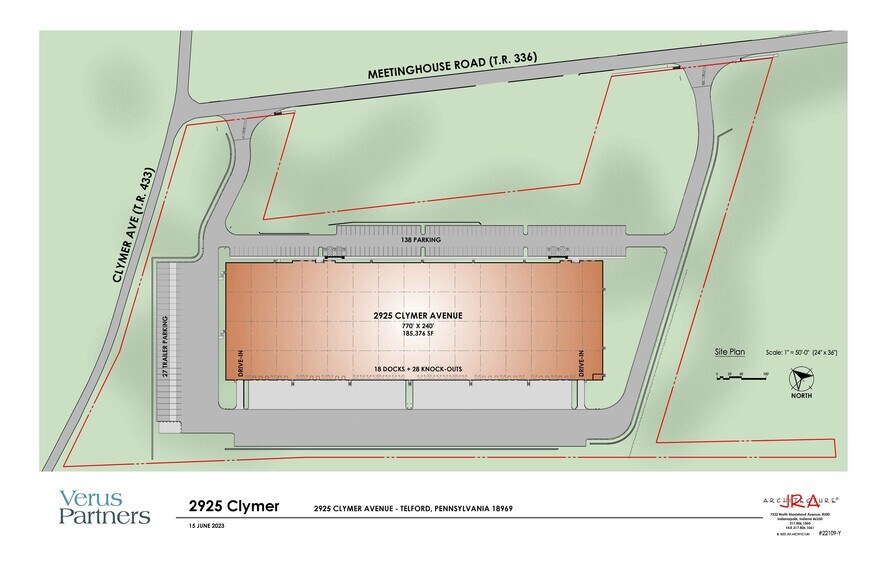 2925 Clymer Ave, Telford, PA à vendre - Plan de site – Image 2 sur 2