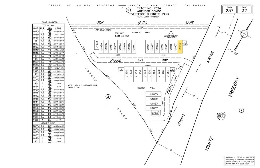 1901-1933 O'Toole Way, San Jose, CA à louer - Plan cadastral – Image 3 sur 5