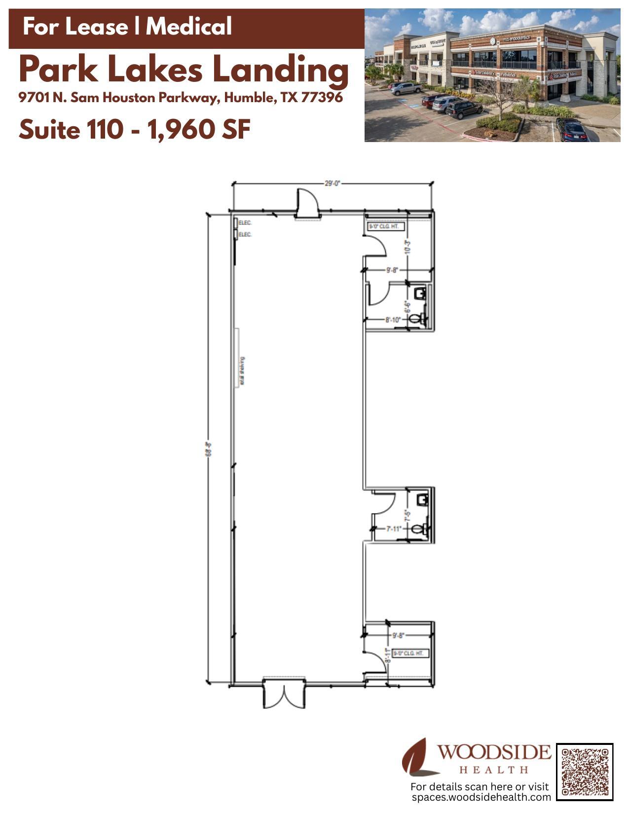 9701 N Sam Houston Pky, Humble, TX à louer Plan d’étage– Image 1 sur 1