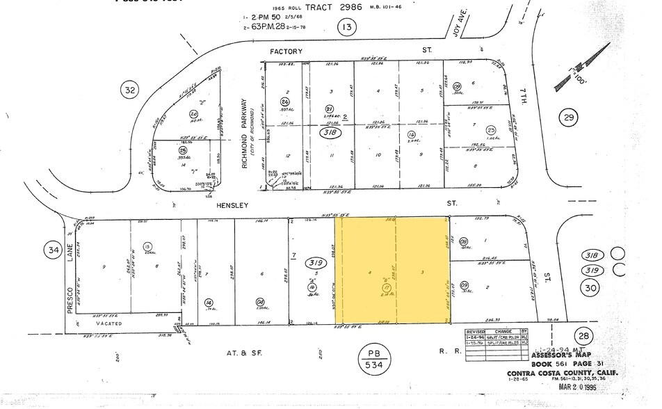 1060 Hensley St, Richmond, CA à louer - Plan cadastral – Image 3 sur 14
