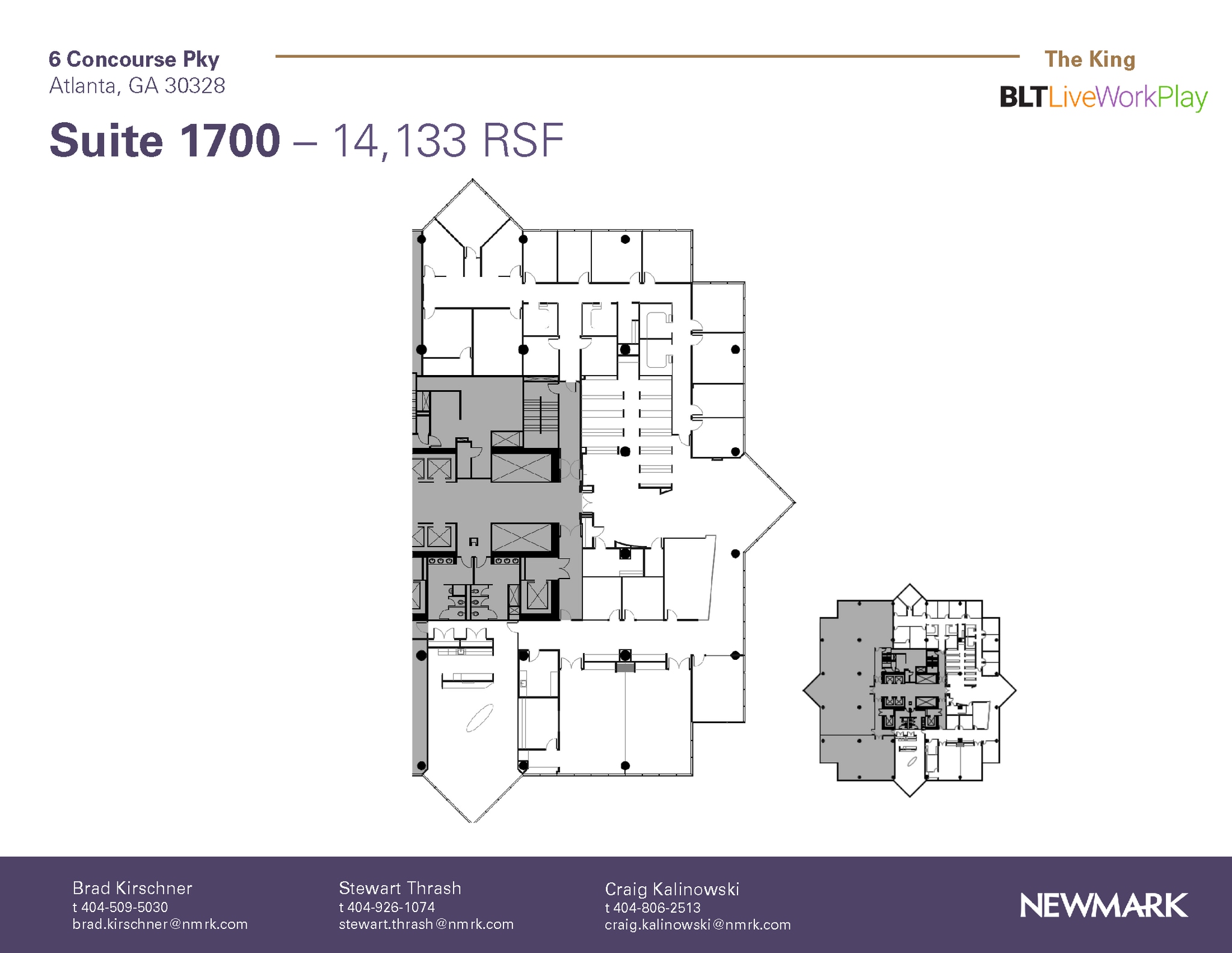 6 Concourse Pky NE, Atlanta, GA à louer Plan d’étage– Image 1 sur 1