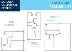 8939 Villa La Jolla Dr, La Jolla, CA à louer Plan d’étage– Image 1 sur 1