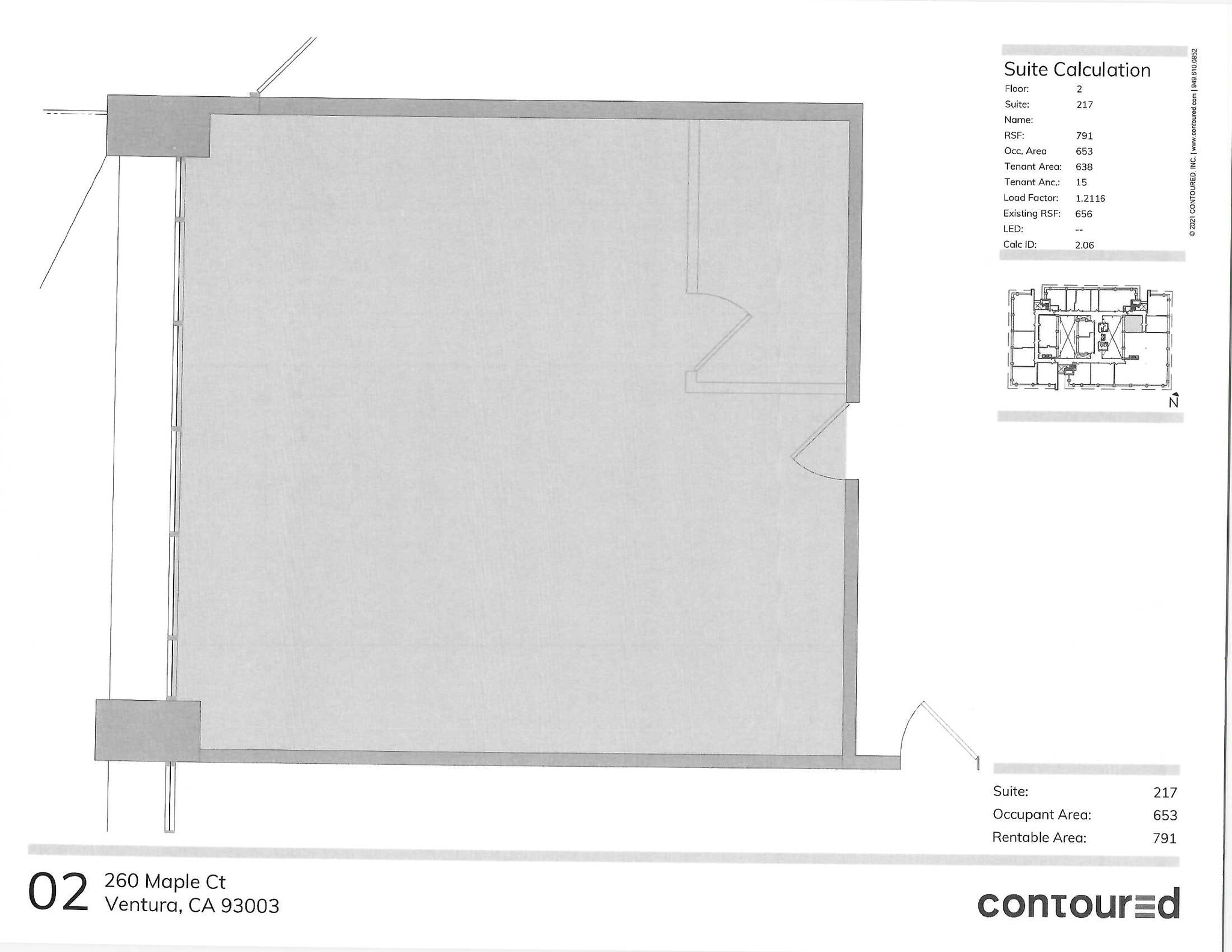 260 Maple Ct, Ventura, CA à louer Plan d’étage– Image 1 sur 1