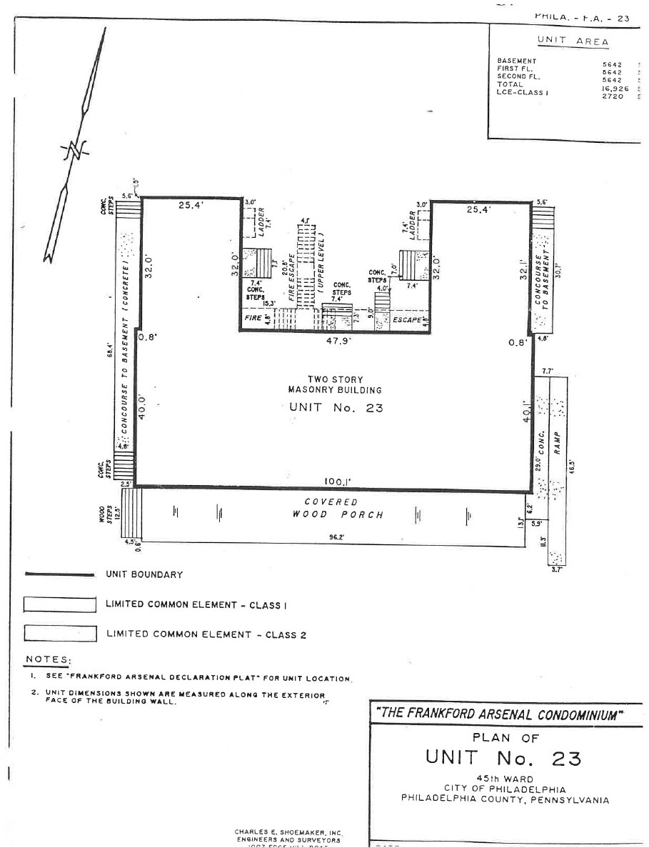 2275 Bridge St- Unit 23-C, Philadelphia, PA à vendre Plan d’étage– Image 1 sur 1