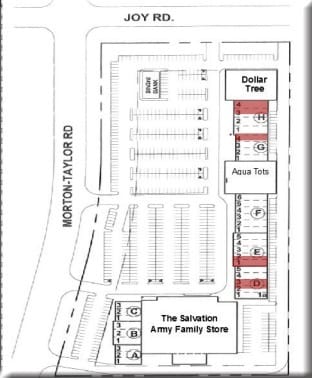 43301-43443 Joy Rd, Canton, MI à louer Plan d’étage– Image 1 sur 1