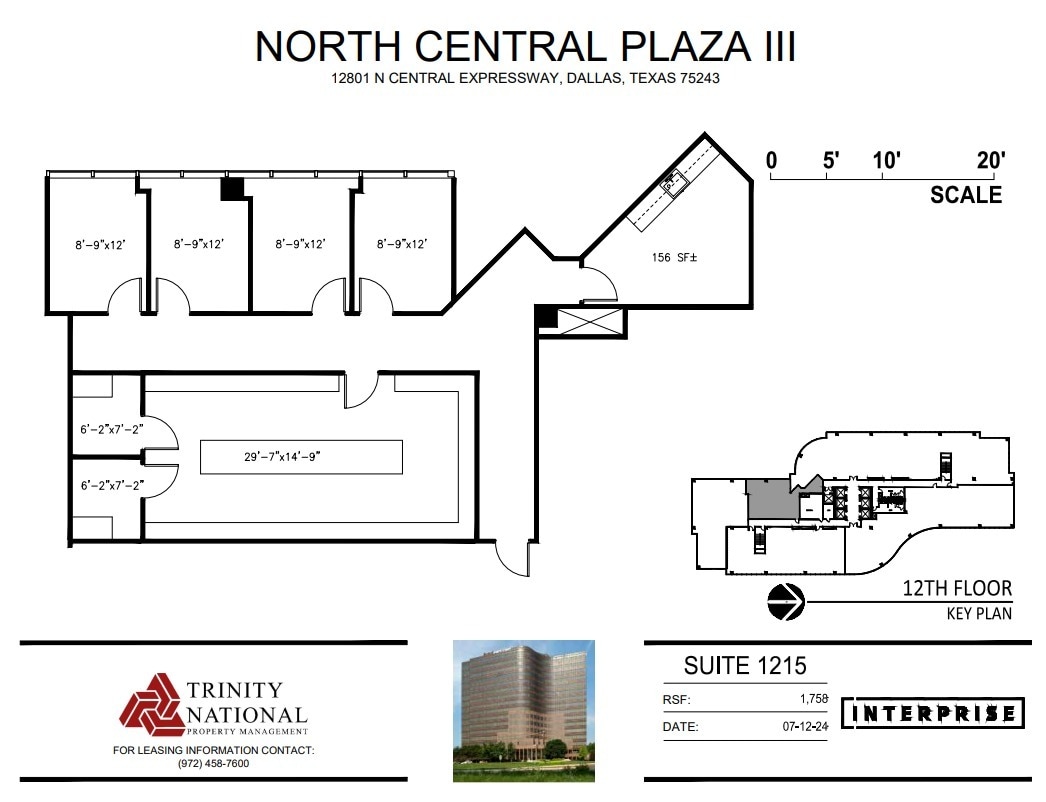12801 N Central Expy, Dallas, TX à louer Plan d’étage– Image 1 sur 1