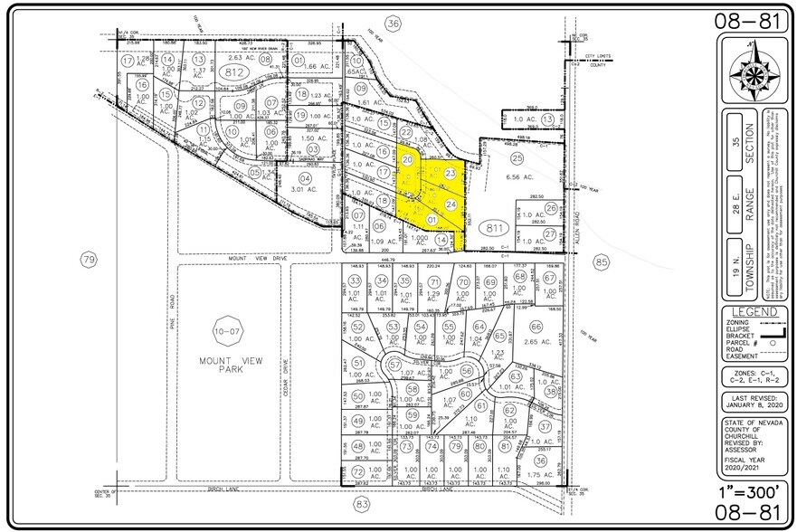 1105 Taylor Pl, Fallon, NV à vendre - Plan cadastral – Image 1 sur 1