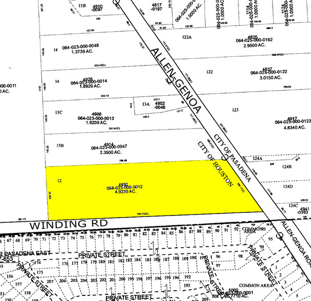 4930 Allen Genoa Rd, Pasadena, TX à louer - Plan cadastral – Image 2 sur 9