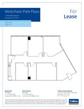 11490 Westheimer Rd, Houston, TX à louer Plan d’étage– Image 1 sur 1