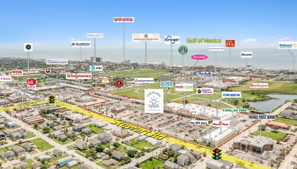 6303-6327 Stewart Rd, Galveston, TX à louer - Photo de l’immeuble – Image 3 sur 5
