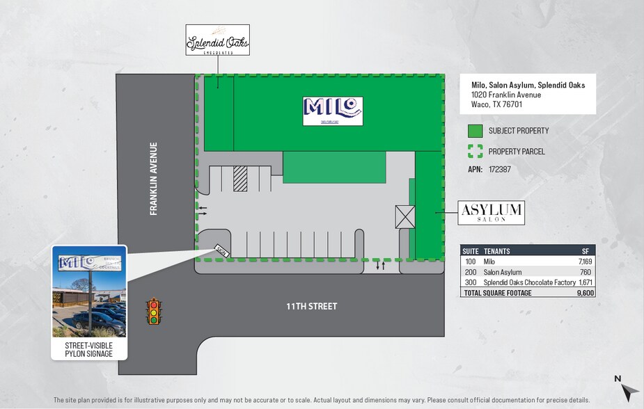 1020 Franklin Ave, Waco, TX à vendre - Plan de site – Image 2 sur 6