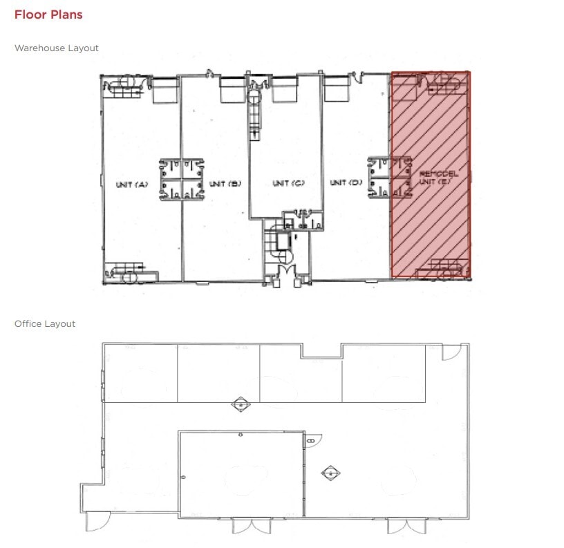 819-829 Cowan Rd, Burlingame, CA à louer Plan d’étage– Image 1 sur 1