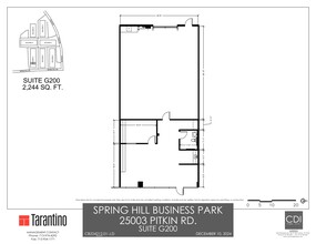 25003 Pitkin Rd, Spring, TX à louer Plan de site– Image 1 sur 1