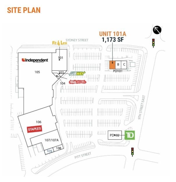 31 Ninth St E, Cornwall, ON à louer Plan de site– Image 1 sur 2
