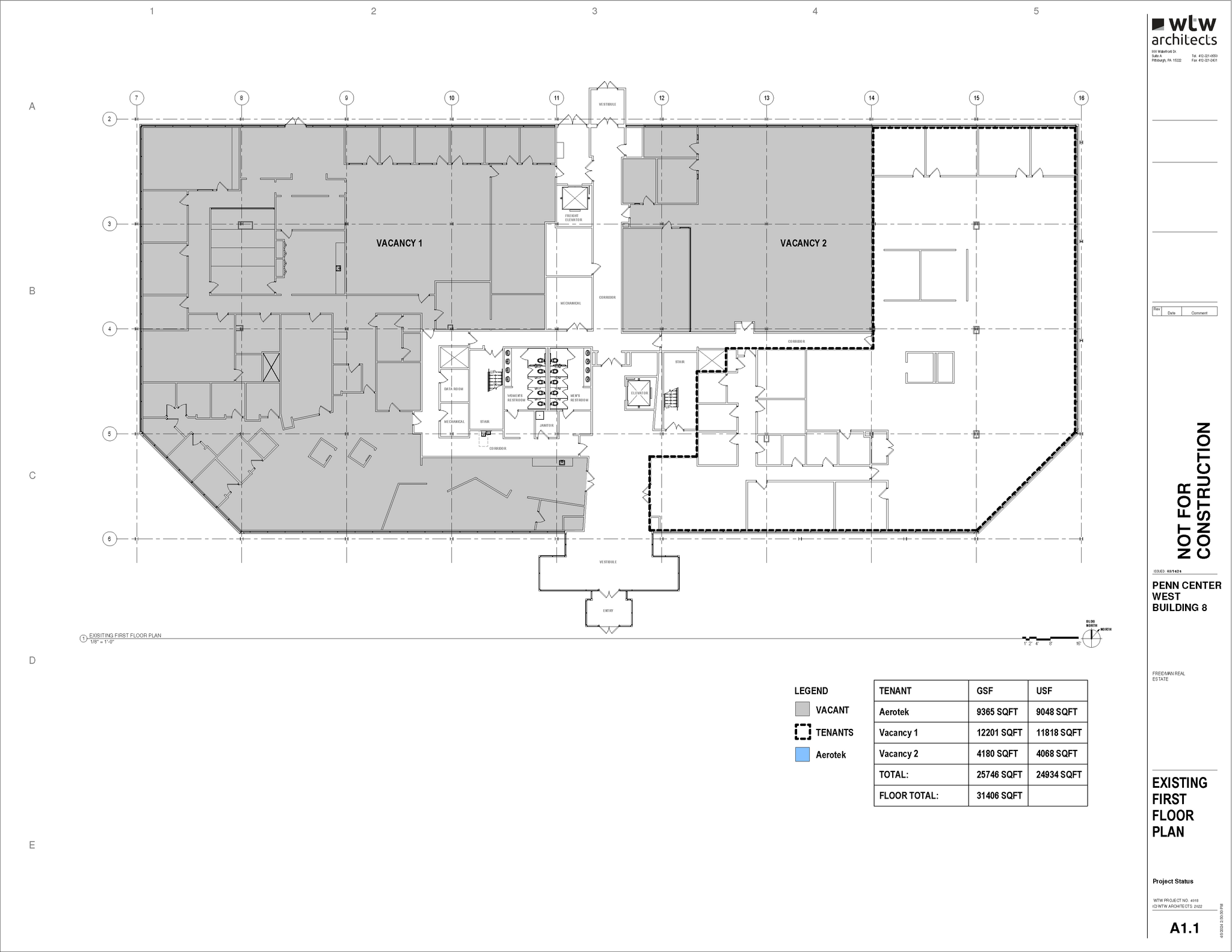 8 Penn Center West, Pittsburgh, PA à louer Plan d’étage– Image 1 sur 1