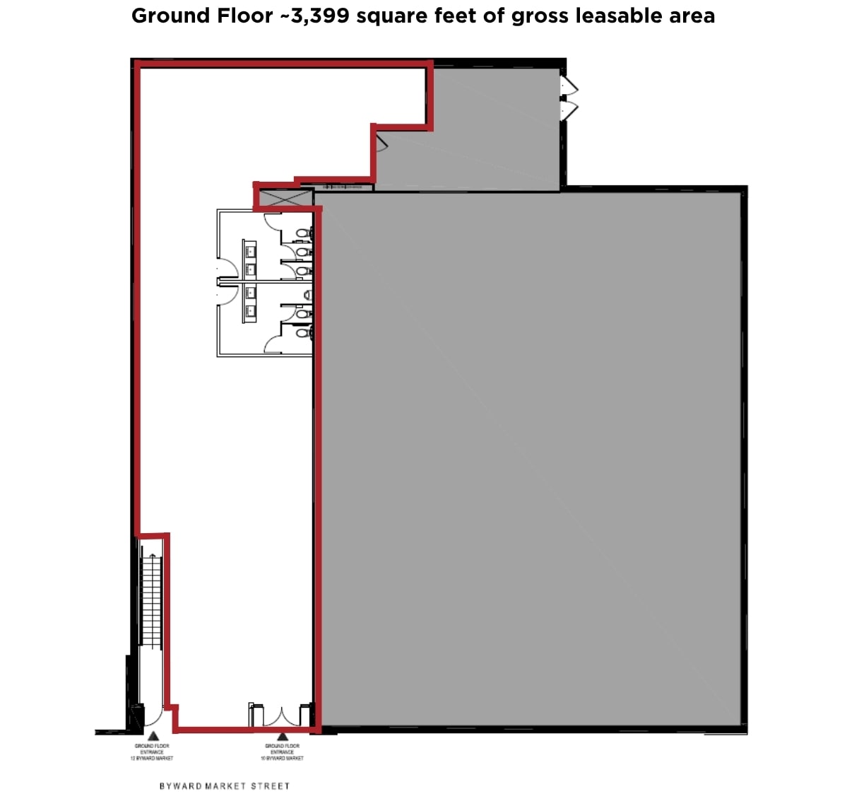 2-10 By Ward Market Sq, Ottawa, ON à louer Plan d’étage– Image 1 sur 2