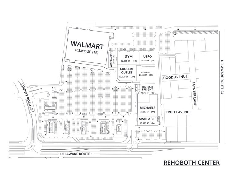 4493 Highway One, Rehoboth Beach, DE à louer - Plan de site – Image 1 sur 3