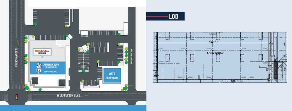 3060 Crenshaw Blvd, Los Angeles, CA à louer - Plan de site – Image 3 sur 7