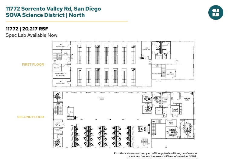 11555 Sorrento Valley Rd, San Diego, CA à louer Plan d’étage– Image 1 sur 8