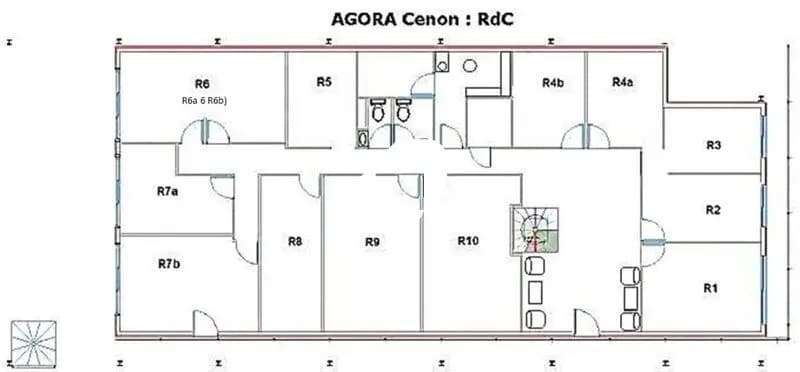Bureau dans Cenon à louer - Plan d’étage – Image 3 sur 3