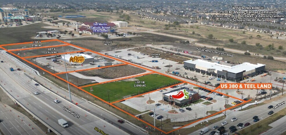 US Highway 380 & Teel Land, Frisco, TX à vendre - Photo de l’immeuble – Image 1 sur 3