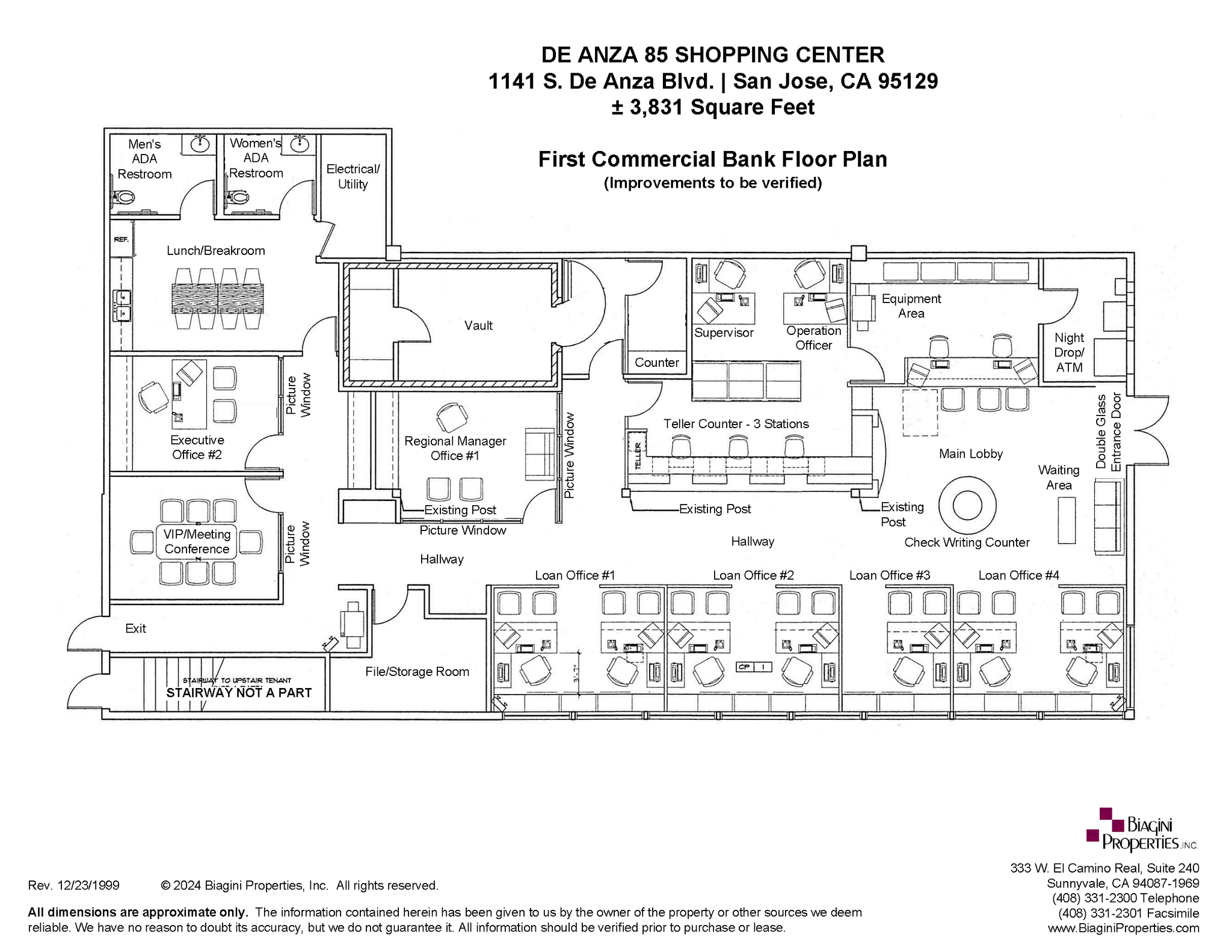 1131-1183 De Anza Blvd, San Jose, CA à louer Plan d’étage– Image 1 sur 1