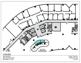 6800 Paragon Pl, Richmond, VA à louer Plan d’étage– Image 1 sur 2