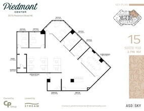 3495 Piedmont Rd NE, Atlanta, GA à louer Plan d’étage– Image 1 sur 1