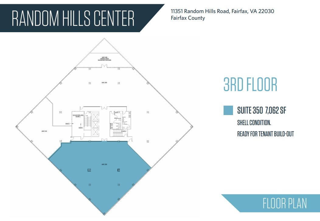 11351 Random Hills Rd, Fairfax, VA à louer Plan d’étage– Image 1 sur 1