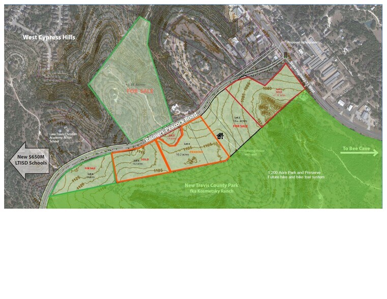 5401 Reimers-Peacock Road Rd, Spicewood, TX à vendre - Plan de site – Image 3 sur 3