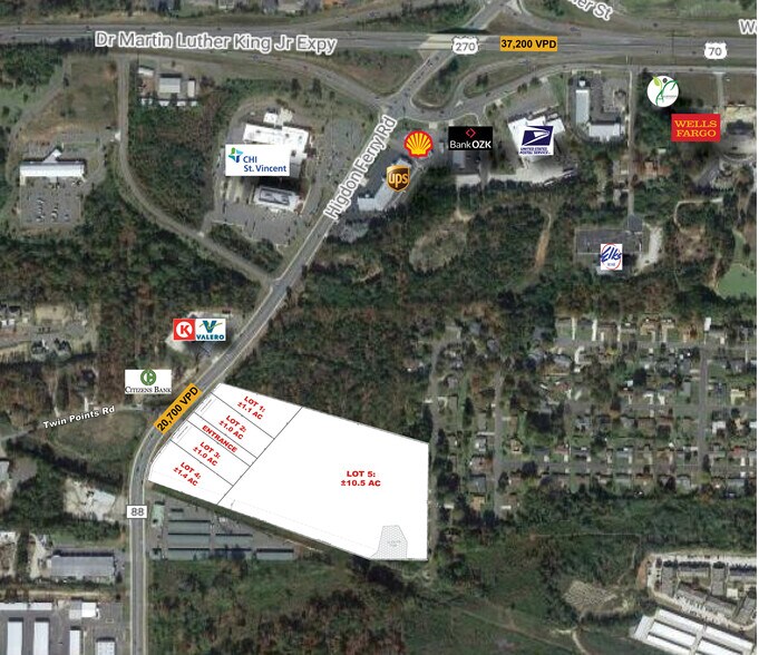1765 Higdon Ferry Rd, Hot Springs, AR à vendre - Plan de site – Image 2 sur 4