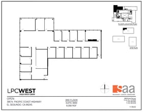 300 N Pacific Coast Hwy, El Segundo, CA à louer Plan d’étage– Image 1 sur 1
