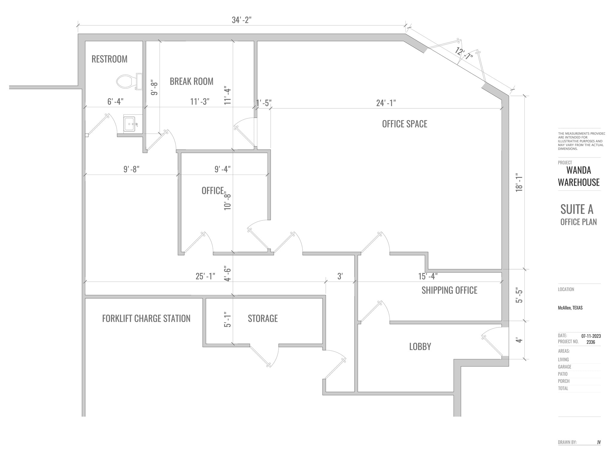 4401-4409 Wanda Ave, McAllen, TX à louer Plan de site– Image 1 sur 1