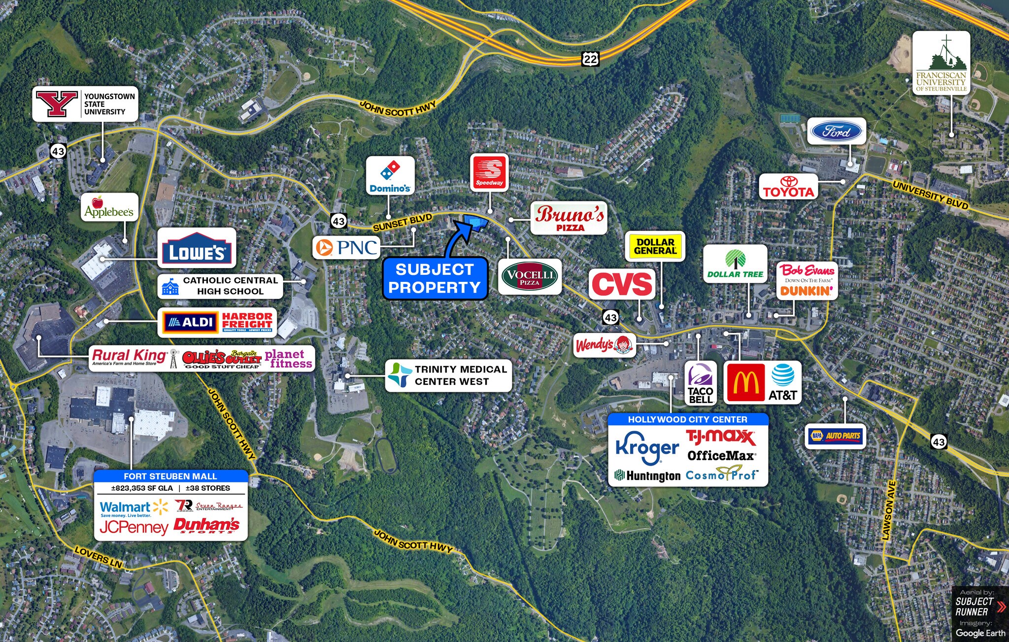 2700 Sunset Blvd, Steubenville, OH à louer Photo de l’immeuble– Image 1 sur 9