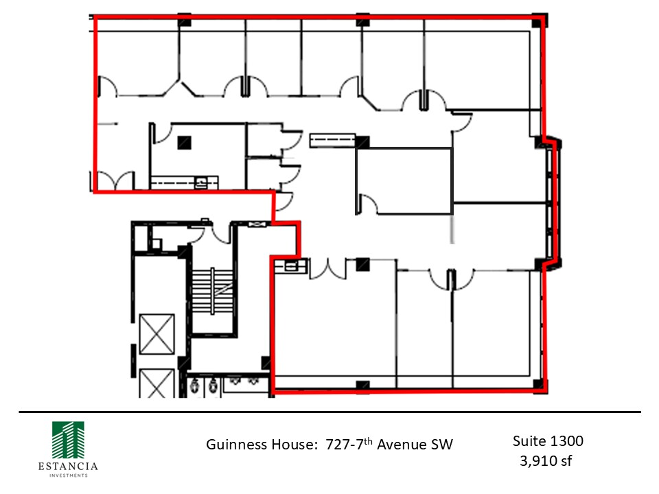 717 7th Ave SW, Calgary, AB à louer Plan d’étage– Image 1 sur 1
