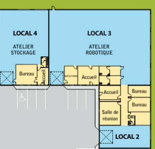 Local d’activités dans Montrabé à louer - Plan d’étage – Image 3 sur 3
