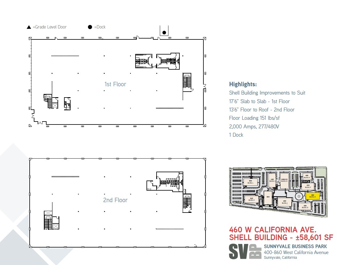 400 W California Ave, Sunnyvale, CA à louer Plan d’étage– Image 1 sur 1