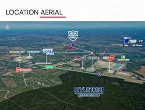 1070-1172 Eldora Rd, Ellabell, GA - Vue aérienne  vue de carte