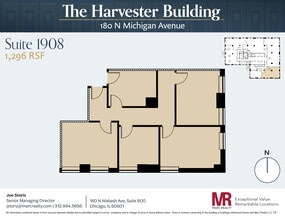 180 N Michigan Ave, Chicago, IL à louer Plan d’étage– Image 1 sur 1