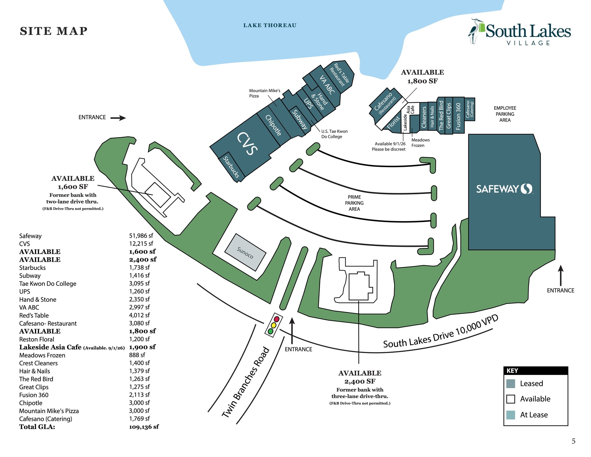 11130-11180 South Lakes Dr, Reston, VA à louer Plan de site– Image 1 sur 1