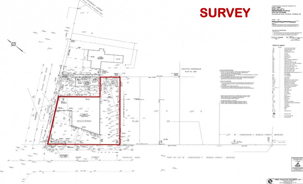 1235 Bank St, Ottawa, ON à vendre - Plan de site – Image 2 sur 3